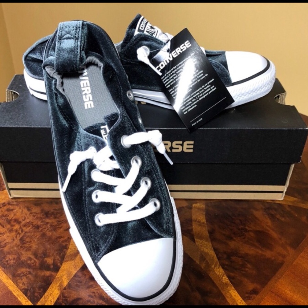 CONVERSE LO OX SNEAKERS Faux-Suede size 8.5